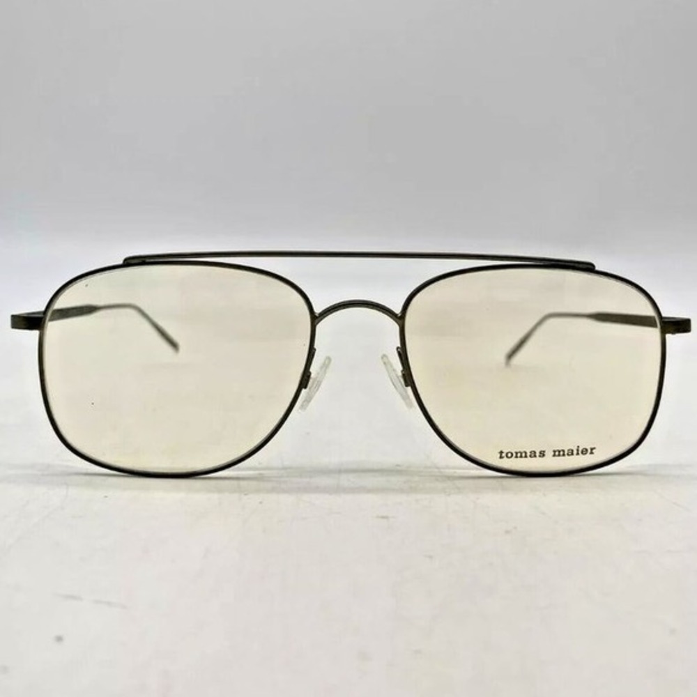 Tomas Maier Stainless Steel Metal Aviator Eyeglass Minimalist Thin Made in Italy